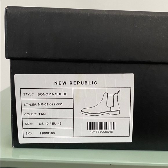 New Republic / NWT Men’s Suede Chelsea Boots / Tan / 10 - Picture 12 of 15